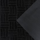 Коврик придверный влаговпитывающий Доляна, без окантовки, 37×57 см, цвет чёрный - Фото 6