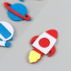 Наклейка фетр "Космос" 21х12,3 см - фото 23146607