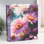 Фотоальбом на 200 фото 10х15 см "Крупные цветы" в коробке 25,8х21х5 см - фото 25397562