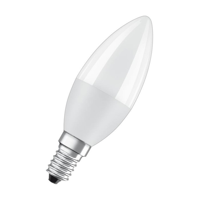 Лампа светодиодная LED Value LVCLB60 7SW/830 7Вт свеча матовая E14 230В 10х1 RU OSRAM 4058075578883 - Фото 1