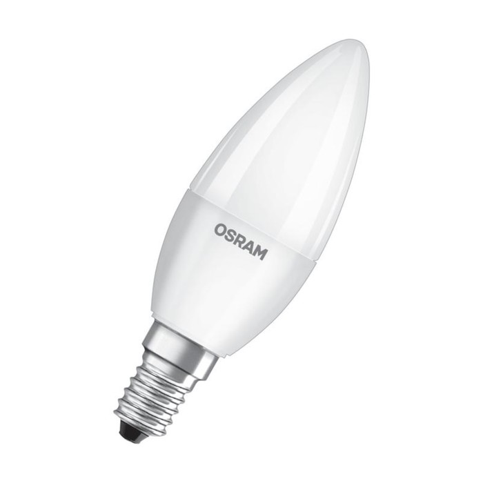 Лампа светодиодная LED Value LVCLB60 7SW/865 7Вт свеча матовая E27 230В 10х1 RU OSRAM 4058075579507 - Фото 1