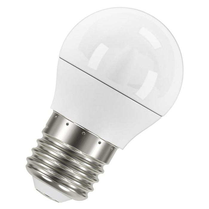 Лампа светодиодная LED Value LVCLP60 7SW/865 7Вт шар матовая E27 230В 10х1 RU OSRAM 4058075579866 - Фото 1