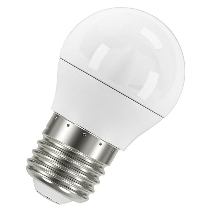 Лампа светодиодная LED Value LVCLP75 10SW/840 10Вт шар матовая E27 230В 10х1 RU OSRAM 4058075579927 - Фото 1