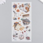 Наклейки для творчества бумага "Путешествия и искусство" набор 3 листа 10х20 см - фото 7849316