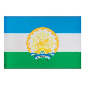 Флаг Башкортостана, 90 х 135 см, полиэфирный шёлк, без древка