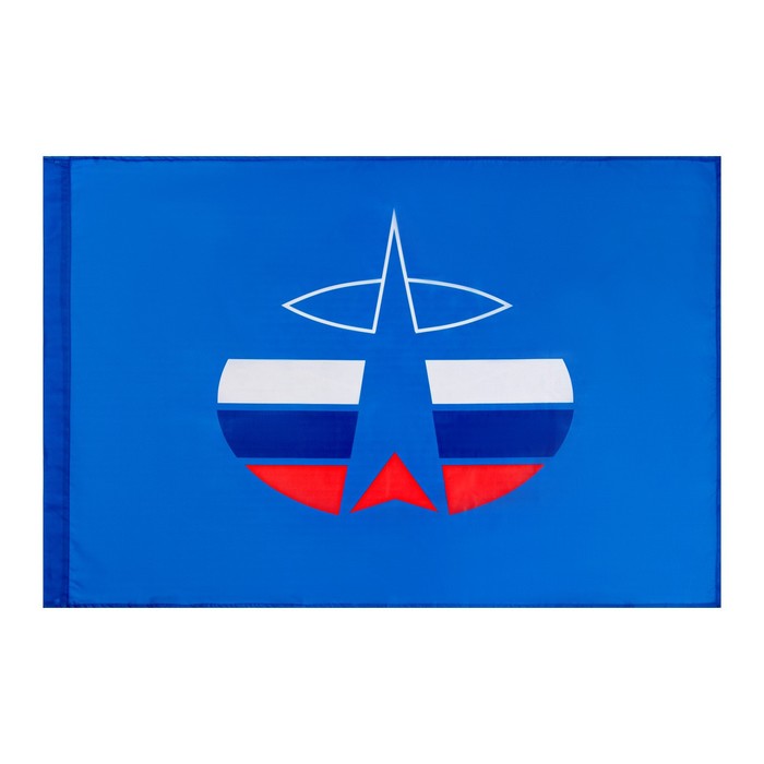 Флаг Космические войска, 90 х 135 см, полиэфирный шёлк, без древка - фото 1906460514