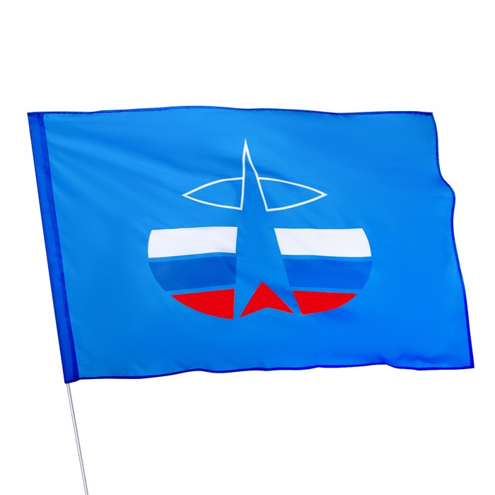Флаг Космические войска, 90 х 135 см, полиэфирный шёлк, без древка - фото 1906460515