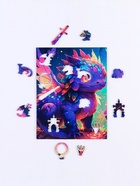 Фигурный пазл «Дракон», в деревянной коробке, 80 деталей - Фото 4