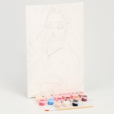 Картина по номерам для детей «Блондинка в розовом», 20×30 см