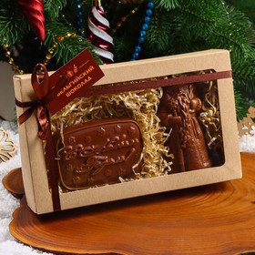 Шоколадные фигурки  "Дед Мороз и С Новым Годом", 160 г