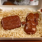 Шоколадные фигурки "Снеговик и С Новым Годом", 160 г - Фото 2