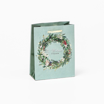 Пакеты подарочные новогодние «Счастья и любви», набор 4 шт.