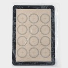 Силиконовый коврик для макаронс армированный «Макарон.Плюс», 42×29,5 см, цвет МИКС - фото 4402508