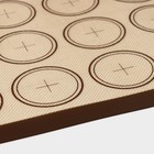Силиконовый коврик для макаронс армированный «Макарон.Плюс», 42×29,5 см, цвет МИКС - Фото 5