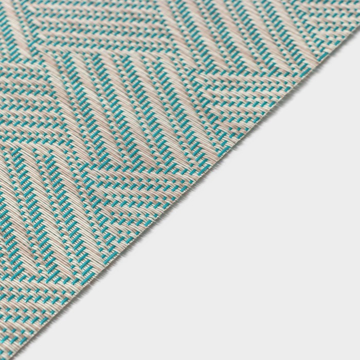 Набор салфеток сервировочных Доляна «Энн», 4 шт, 30×45 см, цвет серо-голубой