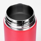 Термос, 500 мл, с колбой для заваривания, сохраняет тепло до 8 ч, нержавеющая сталь, красный - Фото 2