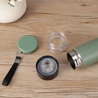 Термос, 500 мл, с колбой для заваривания, сохраняет тепло до 8 ч, нержавеющая сталь, зелёный - Фото 4