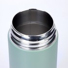 Термос, 500 мл, с колбой для заваривания, сохраняет тепло до 8 ч, нержавеющая сталь, зелёный - Фото 2