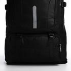 Рюкзак на молнии с увеличением, 75Л, 5 наружных карманов, цвет чёрный - фото 7849832