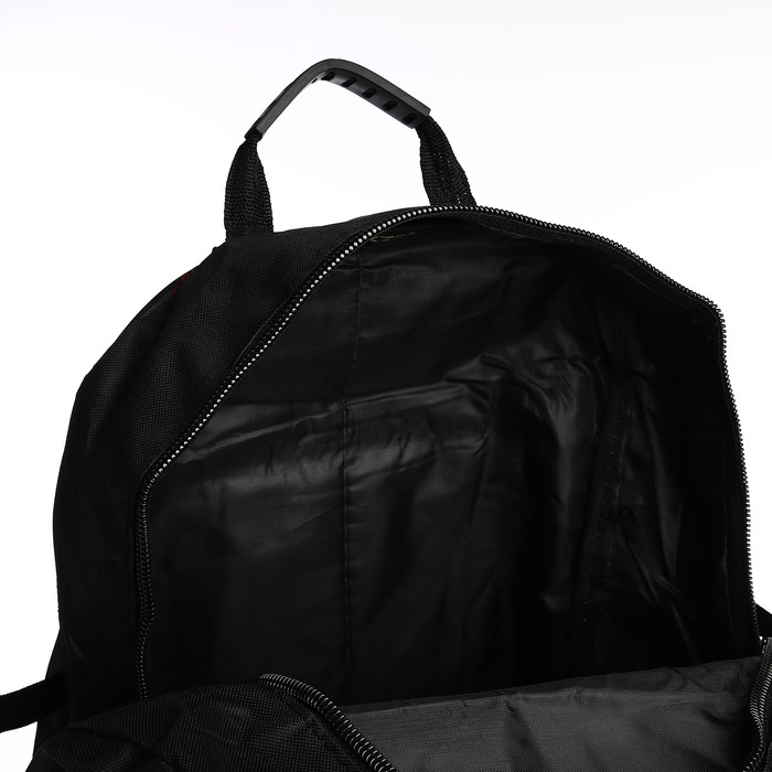 Рюкзак 35*17*54 см, отд. на молнии, 5 н/карманов, с увелич, черный, 75 л