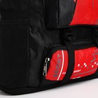 Рюкзак на молнии с увеличением, 65Л, 4 наружных кармана, цвет красный - фото 7849870