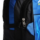 Рюкзак на молнии с увеличением, 65Л, 4 наружных кармана, цвет синий - фото 7849896