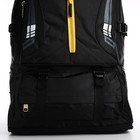 Рюкзак на молнии с увеличением, 65Л, 4 наружных кармана, цвет чёрный - фото 7849904