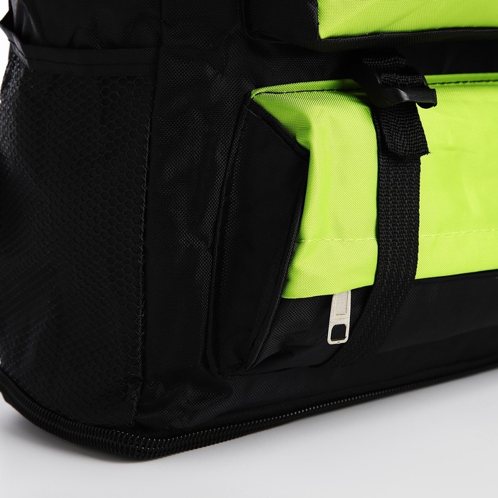 Рюкзак 35*17*52 см, отд.на молнии, 4 н/кармана, с увелич,зеленый, 65 л