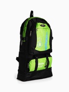 Рюкзак туристический, 35 л, с увеличением, с карманами, Star, чёрный/зелёный - Фото 4