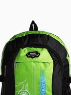 Рюкзак туристический, 35 л, с увеличением, с карманами, Star, чёрный/зелёный - Фото 5