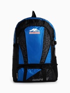 Рюкзак туристический, 35 л, с увеличением, с карманами, Mountains, чёрный/синий - Фото 2