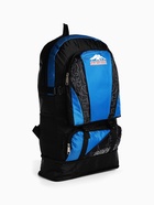 Рюкзак туристический, 35 л, с увеличением, с карманами, Mountains, чёрный/синий - Фото 4