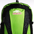 Рюкзак на молнии с увеличением, 55Л, 5 наружных карманов, цвет зелёный - фото 7849975