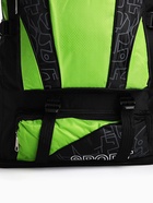 Рюкзак туристический, 35 л, с увеличением, с карманами, Mountains, чёрный/зелёный - Фото 6