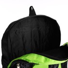 Рюкзак на молнии с увеличением, 55Л, 5 наружных карманов, цвет зелёный - Фото 9