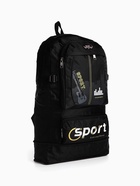 Рюкзак туристический, 35 л, с увеличением, с карманами, Sport XLS, чёрный - Фото 4