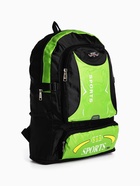 Рюкзак туристический, 35 л, с увеличением, с карманами, Sport XLS, чёрный/зелёный - Фото 10