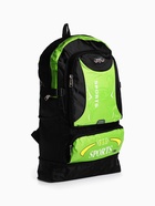 Рюкзак туристический, 35 л, с увеличением, с карманами, Sport XLS, чёрный/зелёный - Фото 4