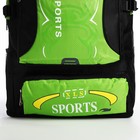Рюкзак на молнии с увеличением, 55Л, 5 наружных карманов, цвет зелёный - Фото 6