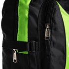 Рюкзак на молнии с увеличением, 55Л, 5 наружных карманов, цвет зелёный - фото 7850021