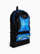 Рюкзак туристический, 35 л, с увеличением, с карманами, Sport XLS, чёрный/синий - Фото 4