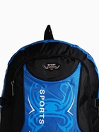 Рюкзак туристический, 35 л, с увеличением, с карманами, Sport XLS, чёрный/синий - Фото 5