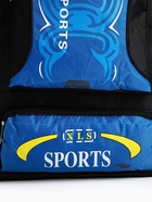 Рюкзак туристический, 35 л, с увеличением, с карманами, Sport XLS, чёрный/синий - Фото 6