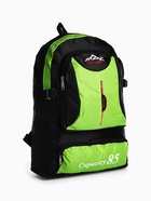 Рюкзак туристический, 35 л, с увеличением, с карманами, Capacity 85, чёрный/зелёный - Фото 10