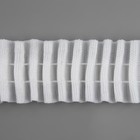 Шторная лента фиксированная сборка, матовая, 3 см, 50±1 м, белая - Фото 2