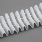 Шторная лента фиксированная сборка, матовая, 3 см, 50±1 м, белая - Фото 3