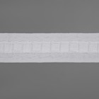 Шторная лента фиксированная сборка, матовая, 3 см, 50 ± 1 м, цвет белый - фото 8849138