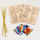 Заготовки для творчества. Набор ёлочных подвесок для росписи «Новый год!» - Фото 3