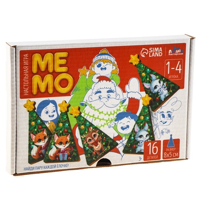 Настольная игра «Новый год! Мемори ёлочки»