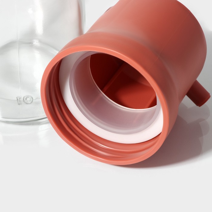 Бутыль стеклянная для соусов и масла Доляна «Коралл», 360 мл, 6,5×20,7 см